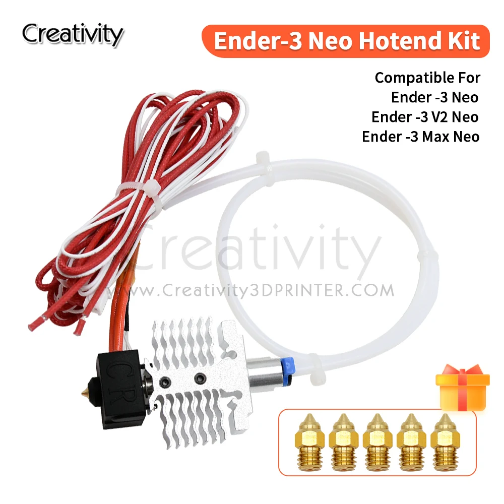 Ender-3V2Neo/Ender-3 Max Neo/Ender-3 Neo Hotend Kit Update 3D-Drucker Hot End Kit für 24V 40W Thermistor mit CR6 SE Düse Image