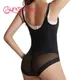 Syncshaping 621 Body Femmes Lingerie Sexy Plus La Taille Noir Mesh Body Shapewear Bustier et Corset