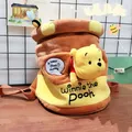 Sac à dos en peluche Disney Winnie l'ourson joli sac en peluche Anime ourson Kawaii pot de miel