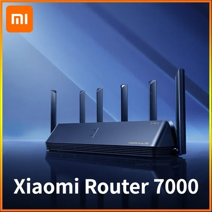 Xiaomi Mi Router BE7000 7000 Tri-Band WiFi Repeater VPN 1 GB Mesh USB 3.0 IPTV 4 x 2,5 G Ethernet-Ports Modem-Signalverstärker Image