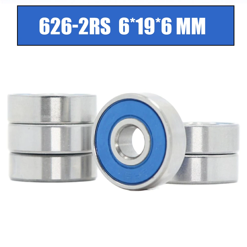 FUSHI 626 2RS Lager Blau Versiegelt 6x19x6mm, ABEC-3 626rs Kugellager Teile Für Hobby RC Auto Lkw, Pick von 6 Pcs