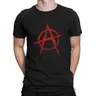 Anarchie anarchist Symbole rot T-Shirt homme Herren bekleidung Polyester T-Shirt für Männer