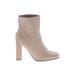 Shoedazzle Ankle Boots: Ivory Shoes - Women's Size 8