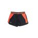 Under Armour Athletic Shorts: Orange Color Block Activewear - Women's Size Small