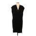 Vince. Casual Dress - Popover: Black Solid Dresses - Women's Size Medium
