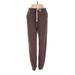 Aerie Sweatpants - High Rise: Brown Activewear - Women's Size Small