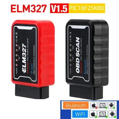 OBDII Scanner Code Reader Car Diagnostic Tool WiFi/Bluetooth ELM 327 V 1.5 ICAR2 OBD SCAN For