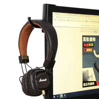 1PC Earphone holder Headphone Headset Hanger Holder Hook With Tape Sticker for Desk PC Display
