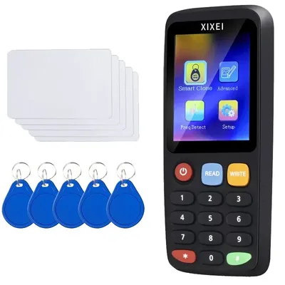 X7 Smart Card Reader RFID Key Clone Copier IC ID Token Copy Duplicator 125Khz Badge Writer 13.56Mhz
