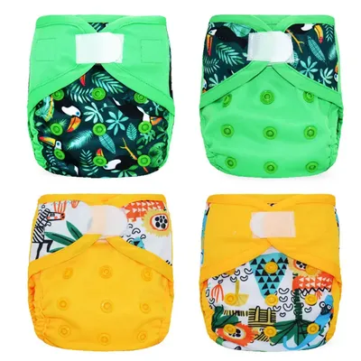 EezKoala 4pcs/lot ECO-friendly Newborn Cloth Diaper Cover Baby Waterproof Ecological Cover Nappies