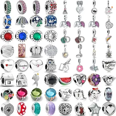 925 Fine Sterling Pendant Silver Plated Love Is Forever Charms Fit For Original Bracelet Lady DIY Jewelry Gift Accessories