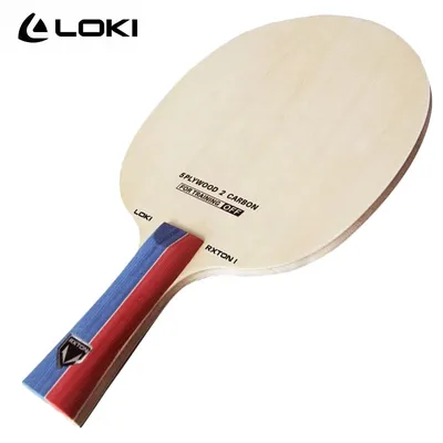 LOKI RXTON 1 Table Tennis Blade 5 Wood 2 Carbon Ping Pong Blade Offensive 7-ply for Training