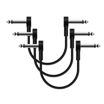 SONICAKE Patch Cable for Electric Guitar Effect Pedal Black 3-6 Pieces 6 Inch 15cm Male to Male