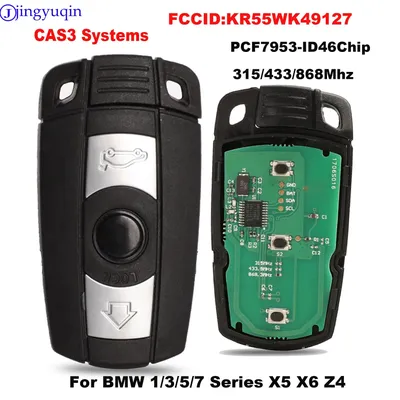 jingyuqin 315/433/868Mhz Car Remote Smart Key For BMW 1/3/5/7 Series X5 X6 Z4 CAS3 Systems