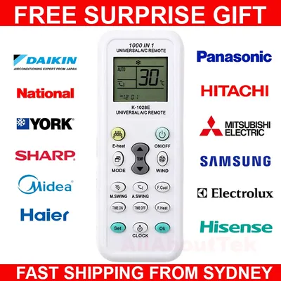 Universal Air Conditioner Remote Controller One-button Setting FOR ALL MAJOR BRANDS