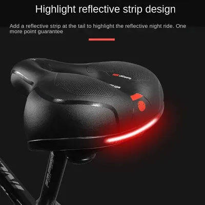 Hollow Breathable Bicycle Saddle Men Women MTB Road Bike Saddle Shock Absorbing Comfortable Big Butt
