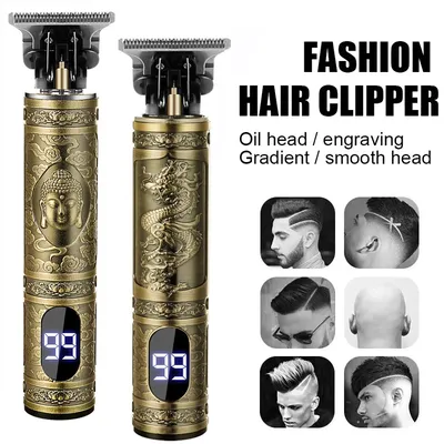 T9 Hair Clippers for Men Vintage Hair Cutting Machine Beard Trimmer Kits Body Hair Shaving Barber