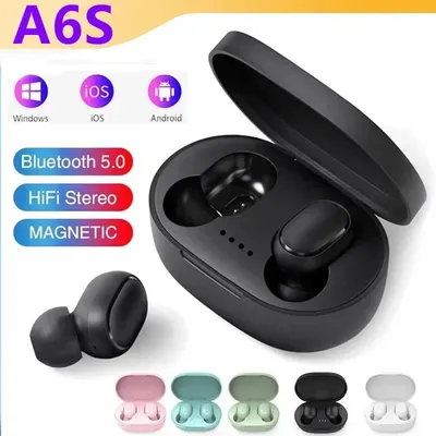 TWS A6S Headset Wireless Earphones Bluetooth Headphones Sport Stereo Fone Bluetooth Earbuds for