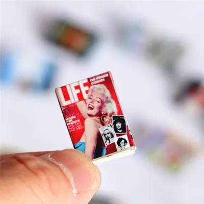 3PCS/Set 1:12 Miniature Dollhouse Mini Comic Book Magazine Model Props Toys for OB11 BJD Dolls House Decoration Accessories