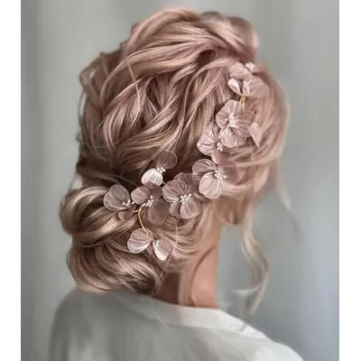 Flower Hairband Bridal Hair Jewelry Pearl Crystal Headband Birthday Party Tiara Wedding Hair