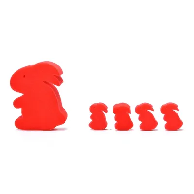 5 Pcs/Set Funny Magic Sponge Rabbit Magic Tricks Prop Close-Up Stage Magic Props Magic Accessories
