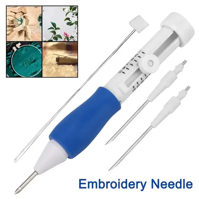 Knitting Sewing Tools For DIY Sewing Stitching Tool Set Magic Embroidery Needle Embroidery Punch