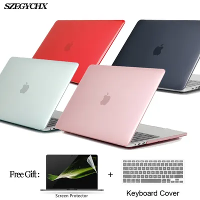 Crystal Hard Shell Laptop Case for Macbook Air Pro Retina 12 13 15 13.3 13.6 Air 2022 M2 Touch Bar