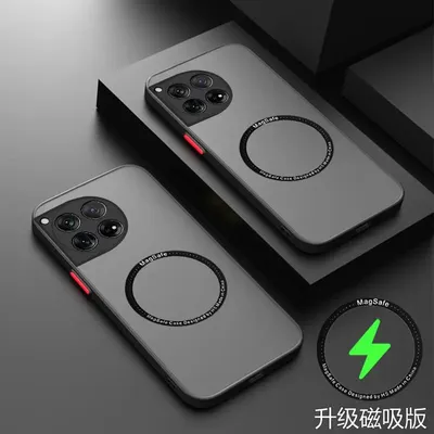 For Oneplus 12 11 10T Case Magnetic MagSafe Wireless Charge Cover Funda For One Plus 10 8 9 Pro Nord ce 4 3 8T 2T Phone Cases