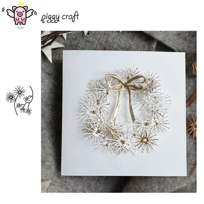 Piggy Craft metal cutting dies cut die mold New Flower branches Scrapbook paper craft knife mould blade punch stencils dies