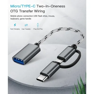 2 In 1 USB 3.0 OTG Adapter Cable Type-C Micro USB To USB 3.0 Interface Charging Cable Line for