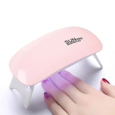 Mini Nail Lamp UV Light LED Gel Polish Cured Pink White Nail Dryer Machine Portable USB UV Home