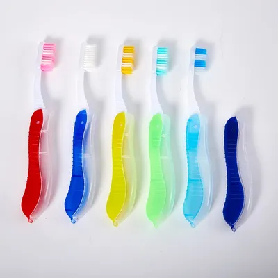 Hygiene Oral Portable Disposable Foldable Travel Camping Toothbrush Hiking Tooth Brush Tooth