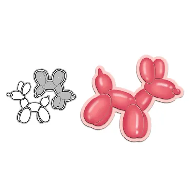 MangoCraft Cute Balloon Dog Cutting Dies For Valentine's Day Gift DIY Scrapbooking Supplies Metal