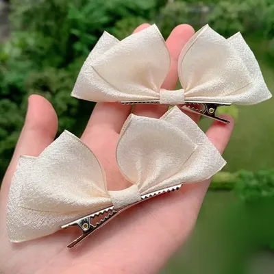 2PCS New Lovely Princess Black Red Bow Girls Hairpins Children Headwear Hairgrip Hair Clips