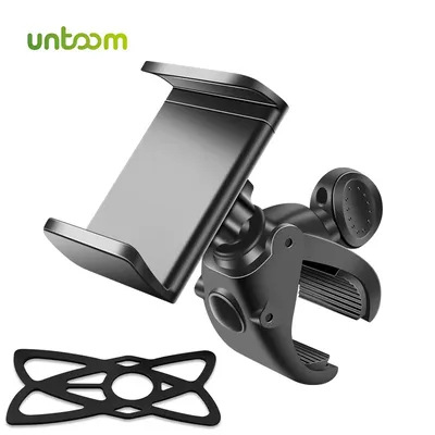 Untoom Bike Phone Holder Mobile Phone Holder for Motorcycle Non-Slip Bicycle Handlebar Stand Mount