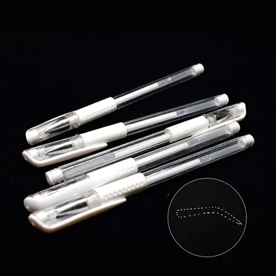 10/20Pcs Waterproof Tattoo Marker Brow Pencil Newest White Eyebrow Marker Pen Microblading
