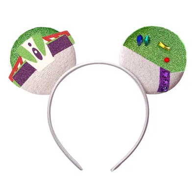 Trendy Disney Sequin 3.3"Mouse Ears Headband For Boys Cartoon Cospaly Hairband Girls DIY Hair