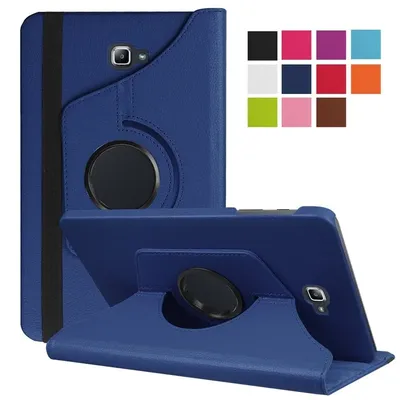 360 Rotating Case for Samsung Galaxy Tab A 10.1 2016 T580 T585 Stand Cover PU Leather Case for