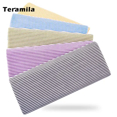 100% Cotton Fabric Blue and White Stripes Design Patchwork Clothing Doll's DIY Decoration Sewing Cloth Scrapbooking Home Textile