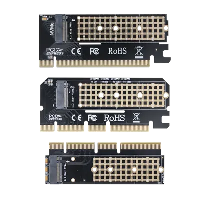 M.2 NVMe M-Key to PCIe 3.0 SSD Adapter Card PCIe X4 X8 X16 For Desktop PC PCI-E Graphics Card Sot