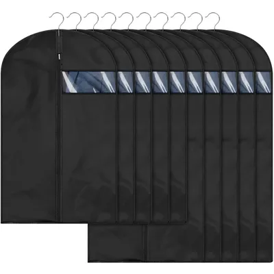 Dustproof Clothing Covers Waterproof Clothes Dust Cover Coat Suit Dress Protector Hanging Garment Bags Closet Organizer