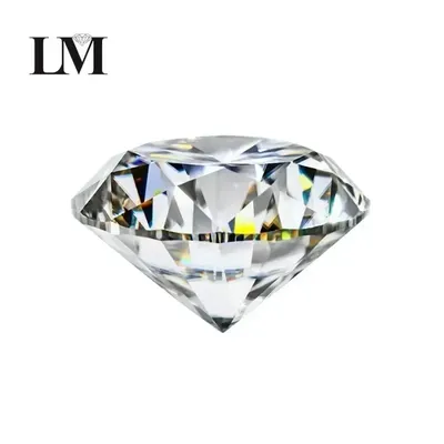Moissanite Stone Wholesale D Color Vvs1 Round Cut 0.1CT-12CT for Jewelry Gift Making with GRA