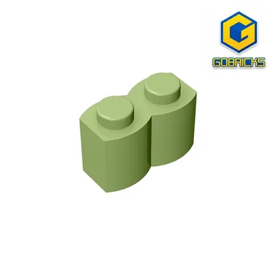 Gobricks 10PCs Palisade Brick 1X2 Compatible With 30136 Children's Toys Assembles Building Blocks