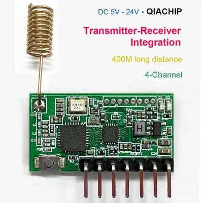 QIACHIP RF Receiving and Transmitting Integrated 868Mhz 4CH 4 Button Remote Control Switch For