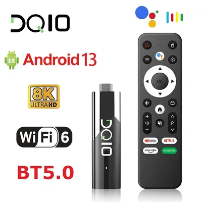 LEMFO DQ10 ATV Mini TV Stick Android13 Support 8K Video 4K Wifi6 Allwinner H618 Quad Core Cortex A53