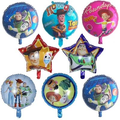 10pcs 18Inch Disney Buzz Lightyear Foil Balloon Toy Story Birthday Party Supplies Baby Shower