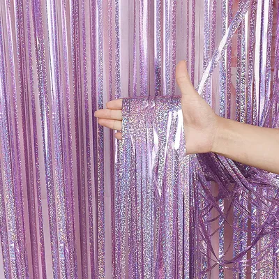 2 Meters Party Backdrop Curtains Glitter Gold Tinsel Fringe Foil Curtain Birthday Wedding Decoration