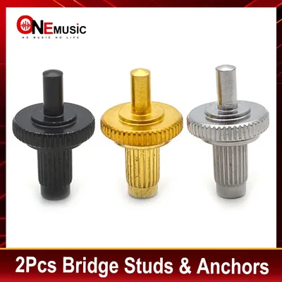 2Pcs M4 Electric Guitar Tune-O-Matic Bridge Studs & Anchors Guitar Parts Bridge Parts
