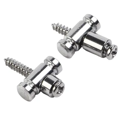 2Pcs Guitar Roller String Trees Retainer With Screws For Electric Guitars Parts Silvery/Black/Gold