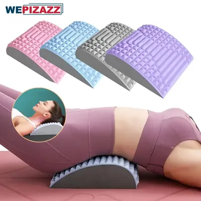 Back Stretcher Pillow Waist Massage Neck Lumbar Support Massager, Posture Corrector, Sciatica,